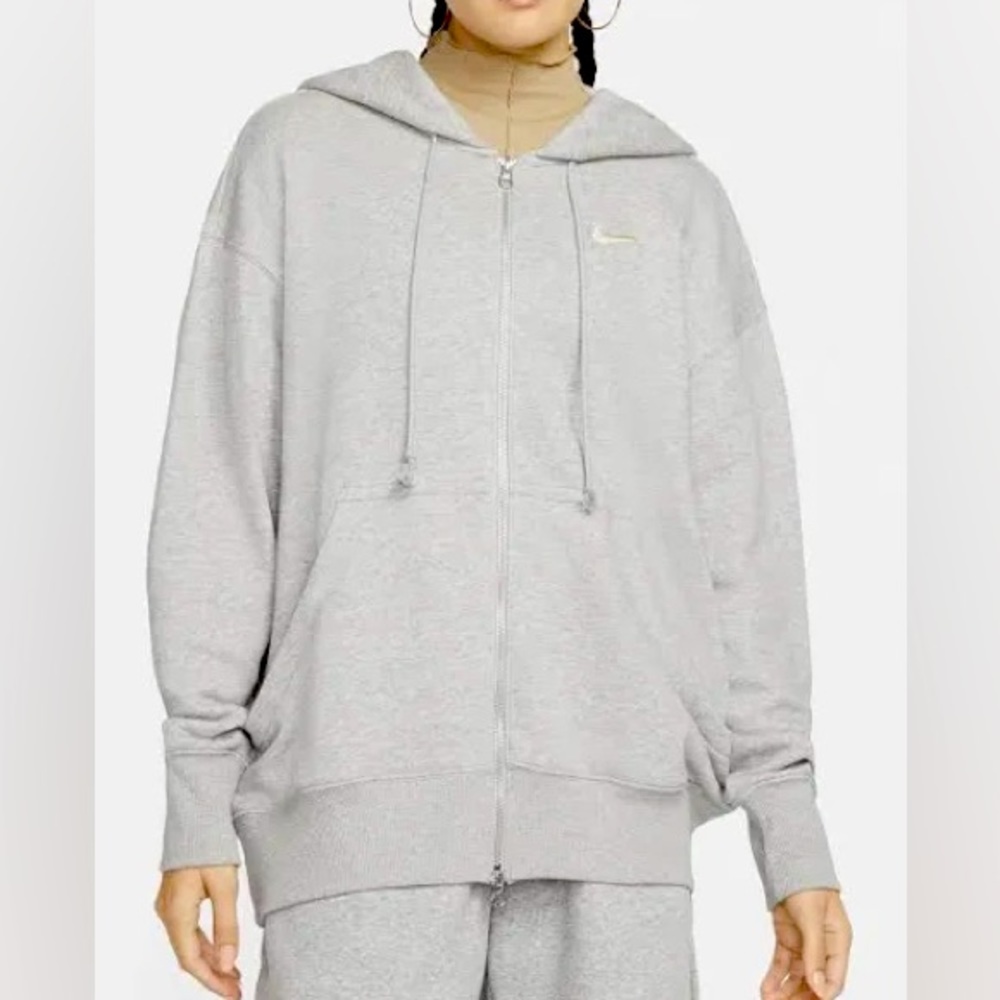 Nike grey zip up jacket